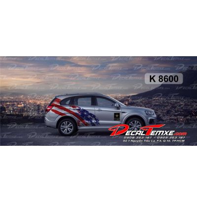 Tem Captiva cờ Mỹ