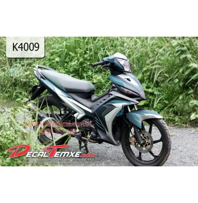Tem Exciter 2012 xanh xám trắng