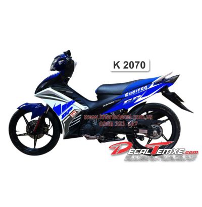 Tem Exciter 2012 GP xanh trắng