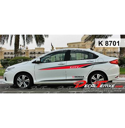Tem City sọc đỏ đen
