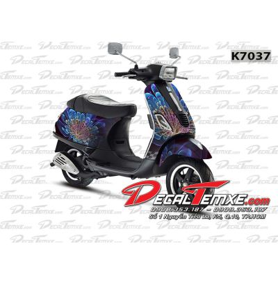 Tem Vespa Họa Tiết 3D