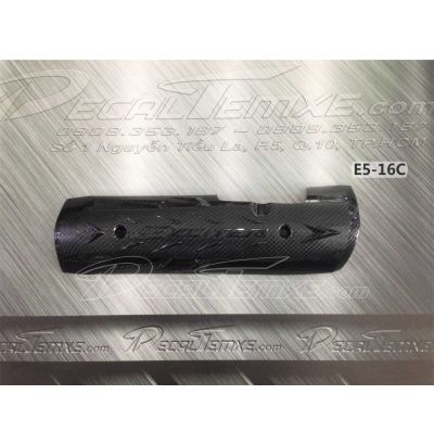 Ốp che pô Exciter 150 sơn carbon