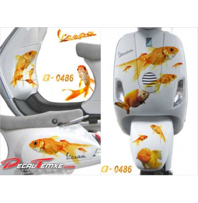 Tem Vespa Cá Vàng