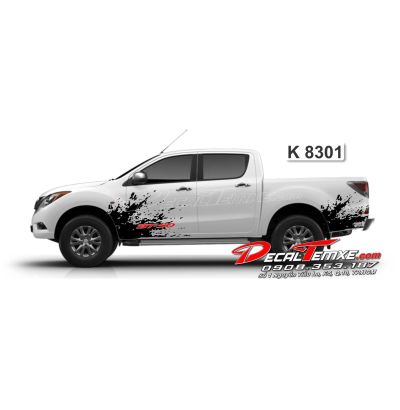 Tem Mazda BT-50 vết bẩn 