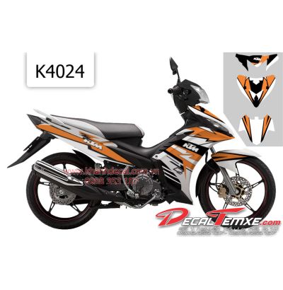 Tem Exciter 2012 KTM xanh trắng đen
