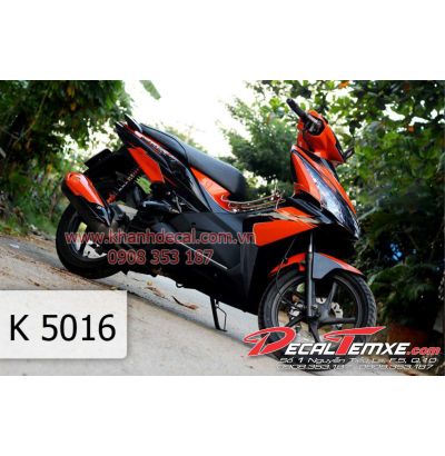 Tem Airblade 2010 đen đỏ trắng