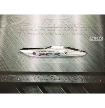 Ốp che pô PCX 2014 mạ Chrome (loại nhỏ)