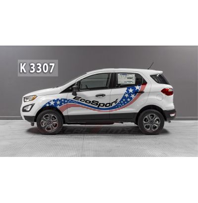 Tem Ecosport cờ Mỹ
