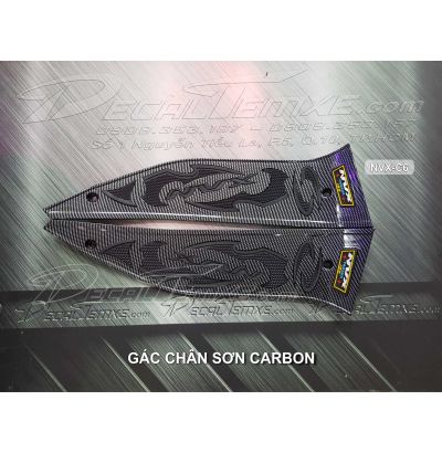 Gác chân NVX sơn cacbon