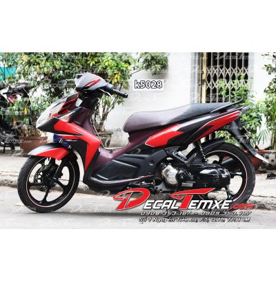 Tem Nouvo 5 phối đen đỏ trắng