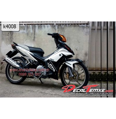 Tem Exciter 2012 racing trắng đen