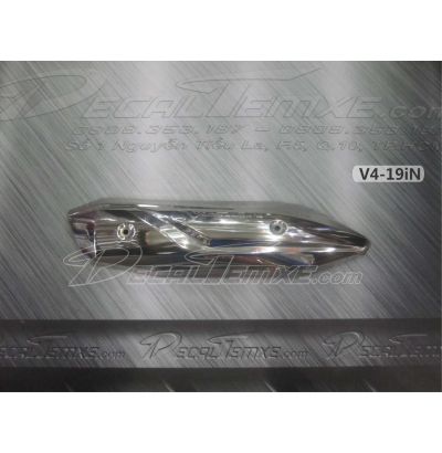 Ốp che pô Vision 2014 bằng inox