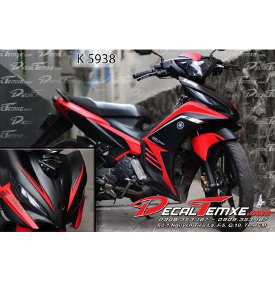 Tem Exciter 2012 phối đen đỏ