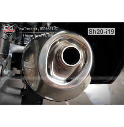 Chụp đít pô Sh2020 bằng inox