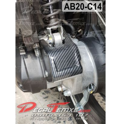 Ốp cóc phuộc Airblade 2020 sơn Carbon