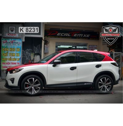 CX-5 dán nửa trên màu đỏ 