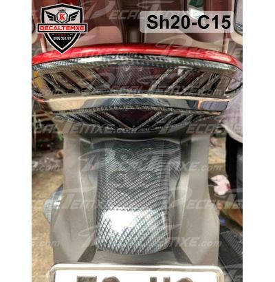 Óp đèn lái Sh2020 sơn Carbon