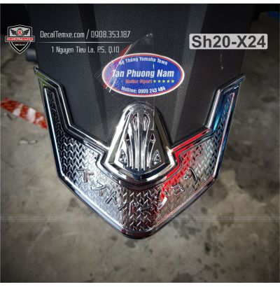 Ốp đuôi sau Sh2020 mạ chrome
