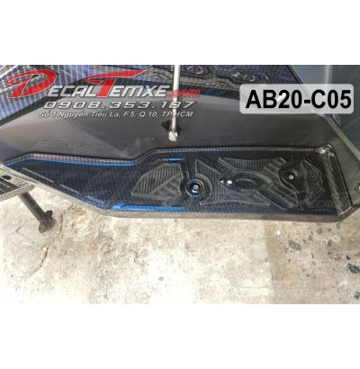 Ốp gác chân Airblade 2020 sơn Carbon