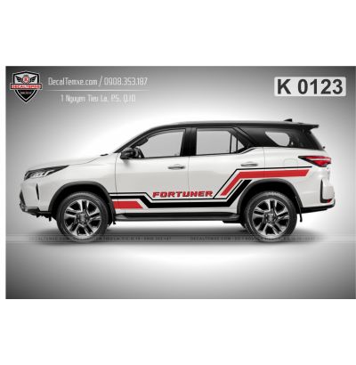 Tem Fortuner lườn đen đỏ