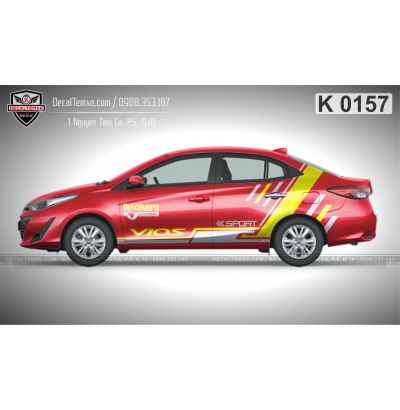 Tem Vios Sọc trắng vàng 
