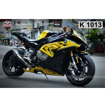 Tem BMW S1000RR vàng đen