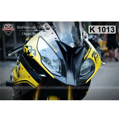 Tem BMW S1000RR vàng đen