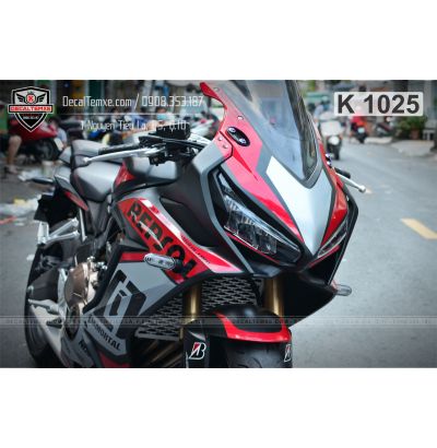 Tem Honda CBR 650R Repsol đỏ bạc