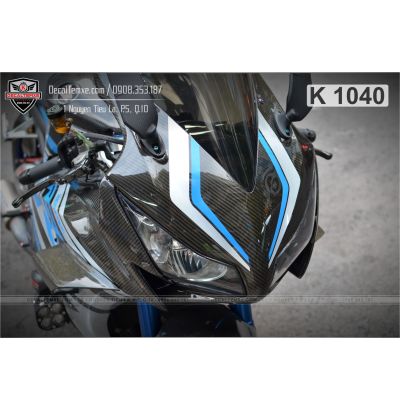 Tem CBR1000RR bạc xanh