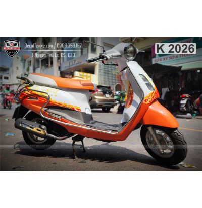 Tem Elizabeth hoa văn cam trắng