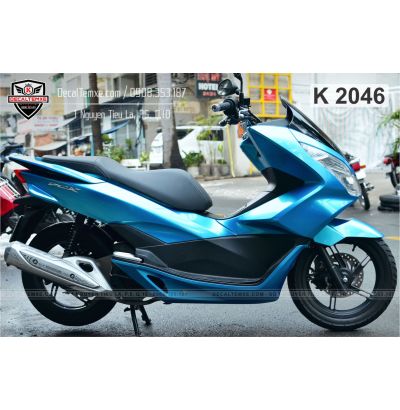 PCX 2014 wrap xanh dương metallic