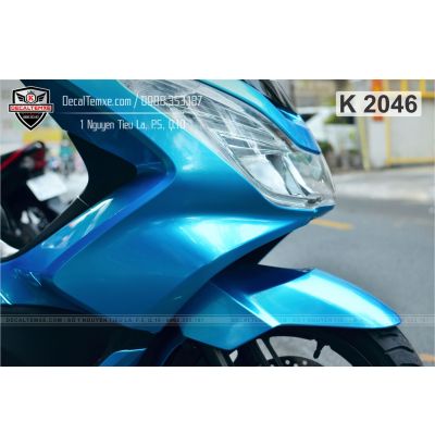 PCX 2014 wrap xanh dương metallic