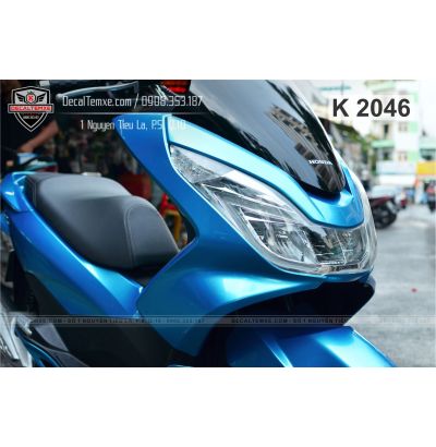 PCX 2014 wrap xanh dương metallic