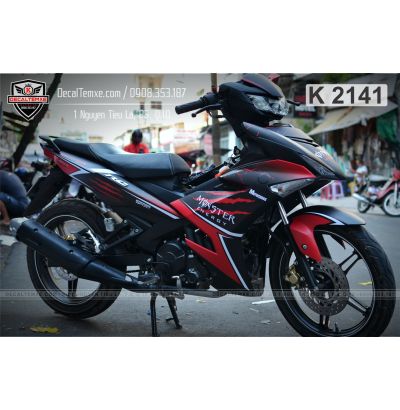 Tem Exciter 150 Monster đỏ đen