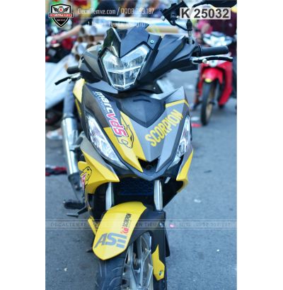 Tem Winner 150 Scorpion vàng đen