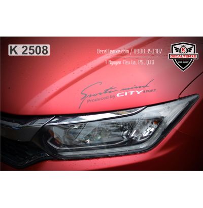 Honda City wrap đỏ mờ 