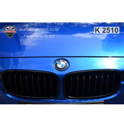 BMW 320i wrap xanh dương candy