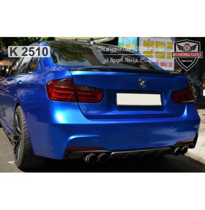 BMW 320i wrap xanh dương candy