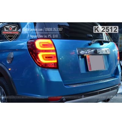 Chevrolet Captiva wrap xanh da trời