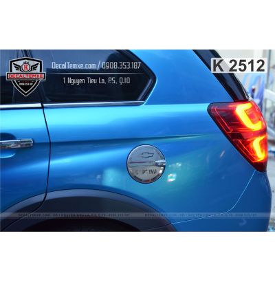 Chevrolet Captiva wrap xanh da trời