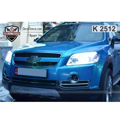 Chevrolet Captiva wrap xanh da trời