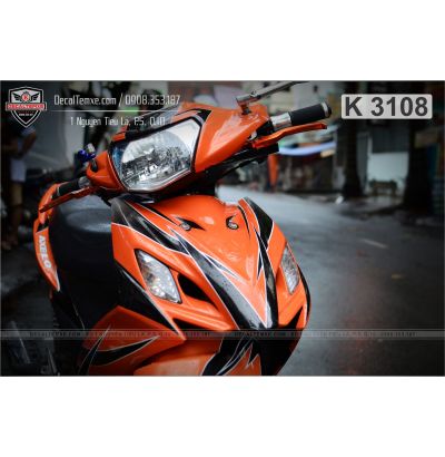 Tem Axelo phối màu cam đen