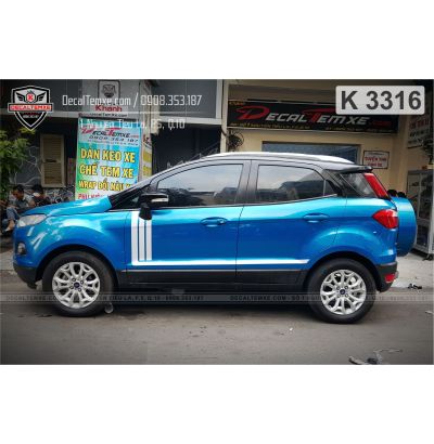 Tem Ecosport Sọc trắng