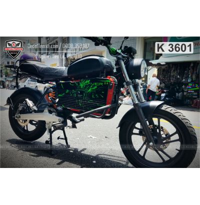 Tem Dat Bike xanh lá đen