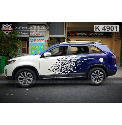 Tem Sorento phối nửa xanh 