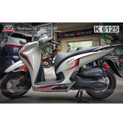 Tem Sh350i đỏ đen