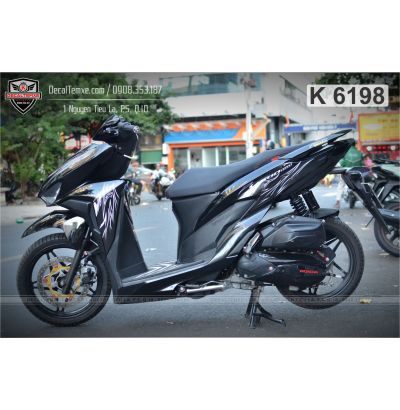 Tem Vario lửa trắng đen