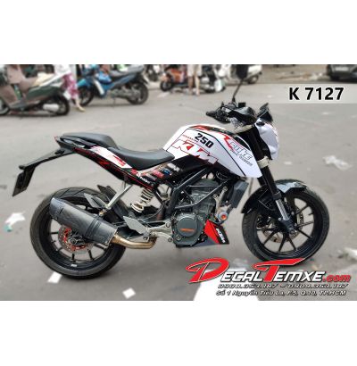 TEM KTM DUKE CHỮ ĐUA
