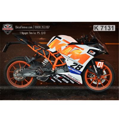 Tem KTM cam trắng đen