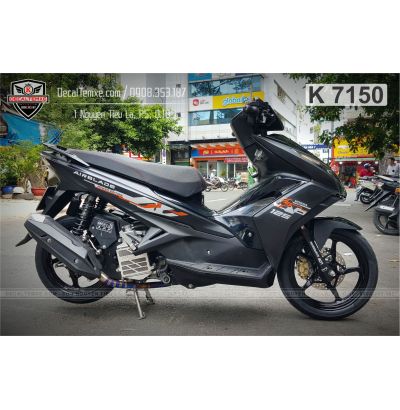 Tem Airblade 2014 mẫu 2022 bạc cam 